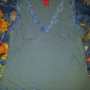 Gray periwinkle dressy tank top
